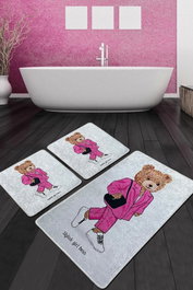 Mijölnir Juego de alfombrillas de baño Boss Girl Djt Multicolor